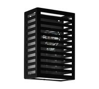 Applique Esterno Contemporanea Alamonte 3 Alluminio Nero 1 Luce E27