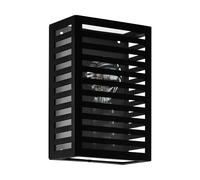 Applique Esterno Contemporanea Alamonte 3 Alluminio Nero 1 Luce E27