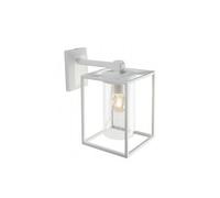 Applique Esterno Contemporanea Domus Alluminio E Termoplastica Bianco 1 Luce E27