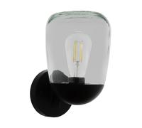 Applique Esterno Contemporanea Donatori Alluminio Nero 1 Luce E27
