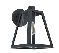 Applique Esterno Contemporanea Mirandola Alluminio Nero E27