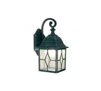 Applique Esterno Contemporanea Rice Alluminio E Vetro Nero E Argento 1 Luce E27