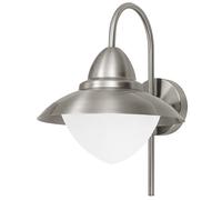 Applique Contemporanea Da Esterno Sidney 1 Luce Acciaio Inox Grigio