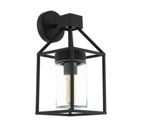 Applique Esterno Contemporanea Trecate Metallo Nero 1 Luce E27