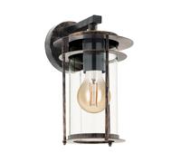 Applique Contemporanea Da Esterno Valdeo 1 Luce Acciaio Zincato Rame