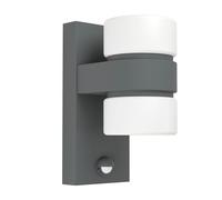 Applique Esterno Moderna Atollari Alluminio Grigio Policarbonato Bianco Led [EEK: A++]