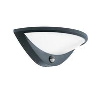 Applique Esterno Moderna Belcreda Alluminio Grigio Policarbonato Bianco Led [EEK: A++]