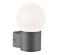 Applique Esterno Moderna Brooklyn Alluminio Nero Bianco 1 Luce E27 Ip44
