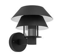 Applique Esterno Moderna Chiappera Acciaio Nero E27 [EEK: A++]