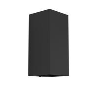 Applique Esterno Moderna Eremitana Metallo Nero Led