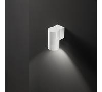Applique alluminio colore bianco opaco Quarondo 1 luce attacco GU10 IP65 H.12CM