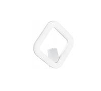 Applique Esterno Moderna Quasar Alluminio E Termoplastica Bianco Led 20W 4000K