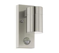 Applique Esterno Moderna Riga 5 Acciaio Argento Vetro Bianco Led [EEK: A++]