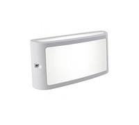 Applique Esterno Moderna Screen Alluminio E Termoplastica Bianco Led 10W 4000K