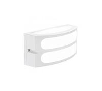 Applique Esterno Moderna Squba Alluminio E Materie Plastiche Bianco 1 Luce E27