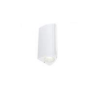 Applique Esterno Moderna Vision Alluminio E Termoplastica Bianco Led 8+4W 4000K