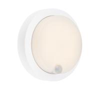 Applique Esterno Moderno Pula Plastica Bianco Led Integrato 4W 3000K