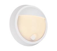 Applique Esterno Moderno Puni Metallo Bianco Opaco Led Integrato 4W 3000K