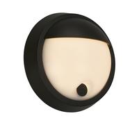 Applique Esterno Moderno Puni Metallo Nero Opaco Led Integrato 4W 3000K [EEK: A++]