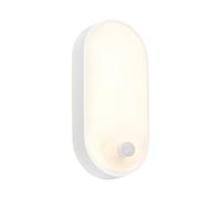 Applique Esterno Moderno Ruch Plastica Bianco Led Integrato 12W 3000K [EEK: A++]