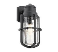 Applique Esterno Nero IP44 E27 Vetro Maritim Wandleuchte Giardino Terrazza