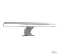 APPLIQUE FARETTO LUCE DA BAGNO LED 30x10 cm CROMO LAMPO SPECCHIO MENSOLA QUADRO