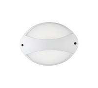 Applique Fascia Contemporanea Coconut Alluminio Bianco 1 Luce Led 7W 4000K