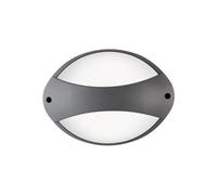 Applique Fascia Contemporanea Coconut Alluminio Grafite 1 Luce Led 7W 4000K