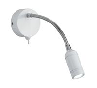 Applique Flexy - Metallo Cromato e Bianco