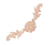 Applique Floreale Intagliata in Legno Beige per Mobili e Testiere | Stile Classico Barocco Vintage, Montaggio Semplice, Dettaglio Decorativo, per Armadi e Testiere del Letto