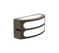 Applique Esterno Moderna Squba Alluminio E Materie Plastiche Caffè 1 Luce E27