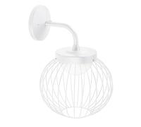 Applique in alluminio e metallo CAGE APPLIQUE IN BASSO 20W LED 4000K Dimensioni 25,3x27,9xh 38,3 cm Diffusore in termoplastico opalino colore BIANCO BIANCO