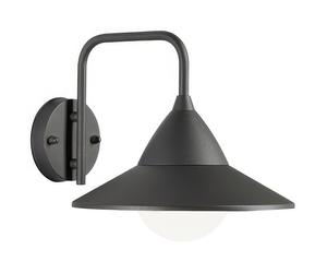 Applique in alluminio e metallo YUKON APPLIQUE IN BASSO 20W LED CCT3 Dimensioni 34,4x27xh 25,5 cm Diffusore in termoplastico opalino colore GRAFITE GRAFITE