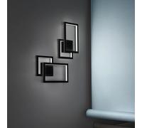 Applique In Alluminio Industrial Cross Nero Led