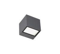 Applique in alluminio pressofuso BOX APPLIQUE MINI 5,5W 5,5W LED 4000K Dimensioni 9x8,5xh8,5 cm Diffusori in vetro. Consumo colore GRAFITE GRAFITE