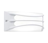 Applique in alluminio pressofuso BRA APPLIQUE GRIGLIA Dimensioni 22x10,3x h 10 cm Diffusore in termoplastico opalino 10W LED 3000K colore BIANCO BIANCO