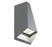 Applique in alluminio pressofuso DAKOTA APPLIQUE DOPPIA Dimensioni 10,9x6,3x h17,3 cm Diffusori in vetro trasparente 4W 4W LED 4000K colore GRAFITE GRAFITE