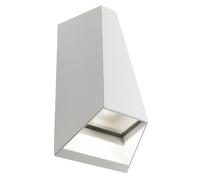 Applique in alluminio pressofuso DAKOTA APPLIQUE DOPPIA Dimensioni 10,9x6,3x h17,3 cm Diffusori in vetro trasparente 4W 4W LED 4000K colore BIANCO BIANCO