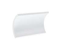 Applique in alluminio pressofuso Finitura goffrata TESLA APPLIQUE SINGOLA BIG Dimensioni 20x5,7xh 12 cm 6W LED 3000K colore BIANCO BIANCO