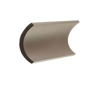 Applique in alluminio pressofuso Finitura goffrata TESLA APPLIQUE SINGOLA BIG Dimensioni 20x5,7xh 12 cm 6W LED 3000K colore CAFFE' CAFFE'