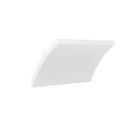 Applique in alluminio pressofuso Finitura goffrata TESLA APPLIQUE SINGOLA Dimensioni 20x8xh 8,5 cm 6W LED 3000K colore BIANCO BIANCO