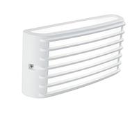 Applique in alluminio pressofuso GRID APPLIQUE GABBIA 10W LED 4000K Dimensioni Diffusore 22x6,9xh 10,8 cm in termoplastico opalino colore BIANCO BIANCO