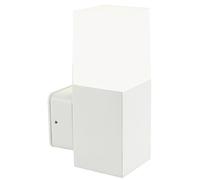 Applique in alluminio pressofuso KUBE APPLIQUE IN ALTO 7W LED 4000K Dimensioni 12,1xh 22 cm Diffusore in termoplastico opalino colore BIANCO BIANCO