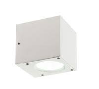 Applique in alluminio pressofuso LULA APPLIQUE DOPPIA Dimensioni 9x9 cm Diffusori in vetro trasparente 6W 6W LED 4000K colore BIANCO BIANCO