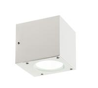 Applique in alluminio pressofuso LULA APPLIQUE MONO Dimensioni 9x9xh 10,7 Diffusore in vetro trasparente 6W LED 3000K colore BIANCO BIANCO