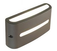 Applique in alluminio pressofuso POST APPLIQUE FESSURA 10W LED 4000K Dimensioni 22x6,4xh 10,8 cm Diffusore in termoplastico opalin colore CAFFE' CAFFE'