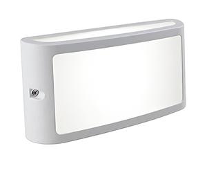 Applique in alluminio pressofuso SCREEN APPLIQUE SCHERMO 10W LED 4000K Dimensioni 22x6,4xh10,8 cm Diffusore in termoplastico opalino colore BIANCO BIANCO