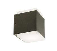 Applique in alluminio pressofuso TANGO APPLIQUE DOPPIA Dimensioni 10,7x90xh11 cm Diffusori in acrilico satinato 7W 7W LED 4000K colore GRAFITE GRAFITE