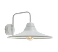 Sovil Illuminazione Applique da Esterno Monet Metallo e Porcellana Bianco 1 Luce E27