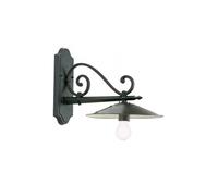 Applique Esterno Contemporanea Antique Alluminio E Porcellana Grigio 1 Luce E27